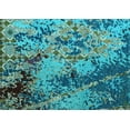 thumbnail image 1 of Ahgly Company Indoor Rectangle Abstract Light Blue Modern Area Rugs, 4' x 6', 1 of 4