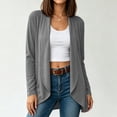 thumbnail image 5 of Women's Drape Open Front Cardigans Cozy Soft Long Sleeve Casual Outerwear Women Solid Color Loose Lightweight Flowy Cardigans Sweater, 5 of 9