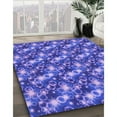 thumbnail image 3 of Ahgly Company Machine Washable Indoor Rectangle Transitional Purple Mimosa Purple Area Rugs, 2' x 5', 3 of 7