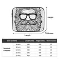 thumbnail image 2 of Beard Man Laptop Sleeve Bag Compatible With MacBook Air / Pro iPad MateBook Tablet Surface HP Lenovo Dell ASUS Acer Laptop Computer Protective Size: 10 inch, 2 of 5
