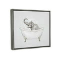 thumbnail image 3 of Happy Elephant Splashing Bathtub Animals & Insects Graphic Art Luster Gray Framed Art Print Wall Art, 3 of 6