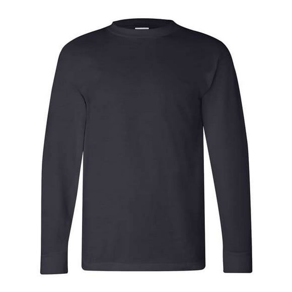 Bayside Adult 6.1 oz., 100% algodón Camiseta de manga larga M NAVY Ropa junto a la bahía 6100