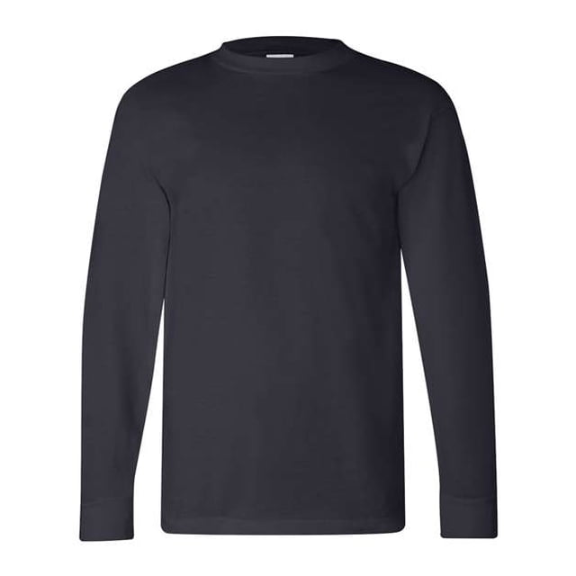 Bayside Adult 6.1 oz., 100% algodón Camiseta de manga larga M NAVY Ropa junto a la bahía 6100