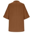thumbnail image 6 of TaTaai Women's Plus Size V-Neck Button Up Shirt with Loose Fit, Short Sleeves, and Breathable Casual Comfort Gift, 6 of 9