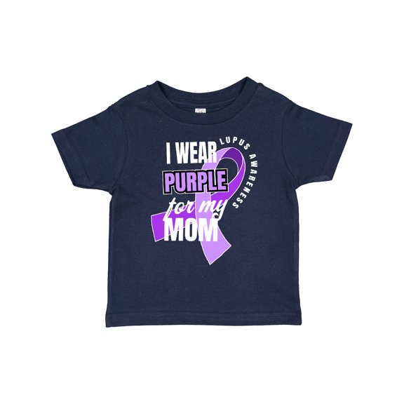 Inktastic I Wear Purple For My Mom Lupus Awareness Boys or Girls Toddler T-Shirt