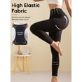 thumbnail image 4 of Athlemo Womens Soft Stretch High Waisted Leggings Long Workout Cycling Yoga Pant Fitness Black, 4 of 9
