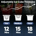thumbnail image 2 of Coolski Commercial Ice Maker, 100 lbs/24H Under Counter Ice Machine, 34 lbs Bin, 2 of 9