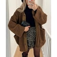 thumbnail image 2 of PRETTYGARDEN Women's Winter Coats Long Sleeve Button up Fuzzy Sherpa Fleece Jackets Outerwear Fall Fashion Clothes, 2 of 8