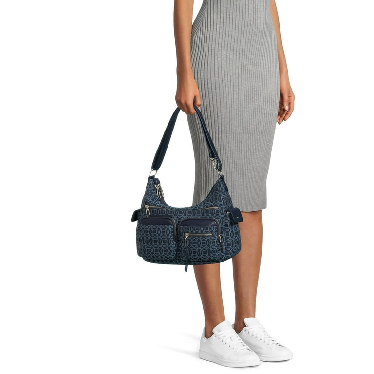 Time and Tru Women's Multi-Compartment Faye Hobo Handbag Time and Tru Women's Multi-Compartment Faye Hobo Handbag