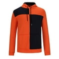 thumbnail image 5 of Men's Colorblock Tracksuits Long Sleeve Pullover Drawstring Hoodies 2024 Fall Athletic Jogging Suits with Pockets, 5 of 6