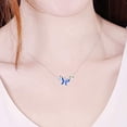 thumbnail image 4 of WINNICACA Butterfly Choker Necklace s925 Sterling Silver Pendant Necklace Jewelry Birthday Anniversary Mothers Valentines Day Gifts for Women, 4 of 5