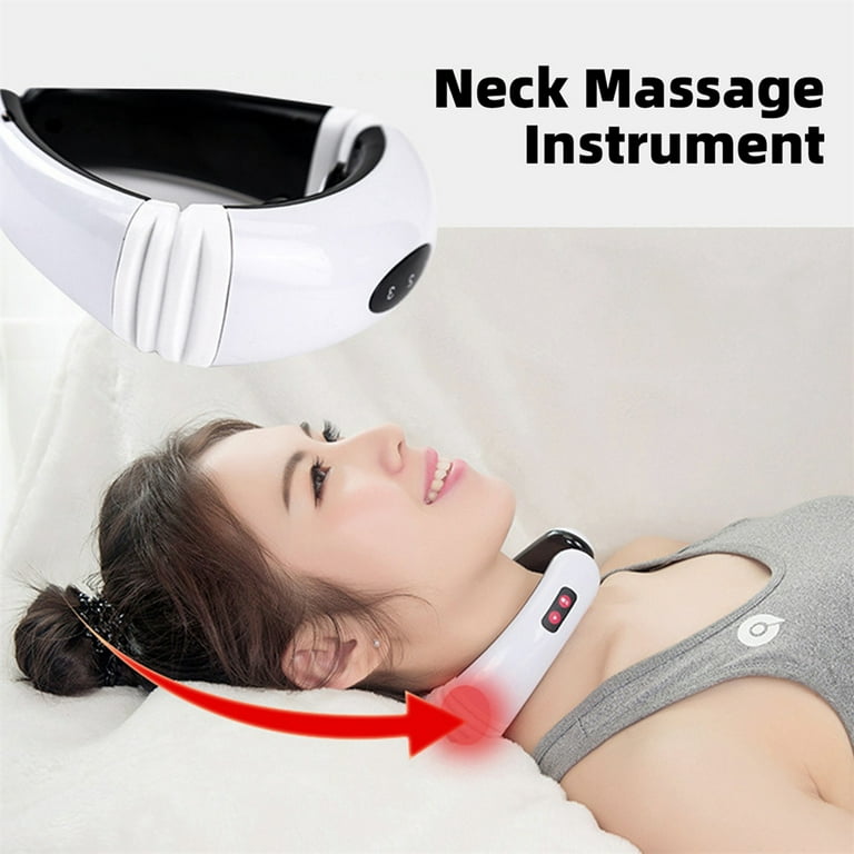 JICHAMOXY Electric Pulse Neck Massager with Heat for Pain Relief FSA or HSA  Elig 744759728234