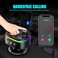 thumbnail image 2 of Bluetooth Car Adapter, Pd 18w And Qc3.0 Bluetooth 5.0 Wireless Car Radio Adapter Music Player, 2 of 5