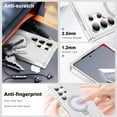 thumbnail image 5 of For Samsung Galaxy S25 Ultra Case with Magnetic Ring Stand, 2-in-1 Translucent Matte Shockproof Protective Cover, Wireless Charging Compatible, No Film Included, 5 of 6