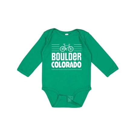 

Inktastic Boulder Colorado Biking Gift Baby Boy or Baby Girl Long Sleeve Bodysuit