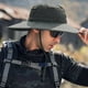 thumbnail image 5 of Sombrero de pescador con protección solar para hombre, gorro de pescador con circunferencia de 60cm, impermeable y transpirable para exteriores, 5 of 5