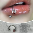 thumbnail image 2 of Dragon Claw Pointed Titanium Steel Lip Ring Horseshoe C Ring Lip Stud Ear Bone Piercings Nose Jewelry Wholesale Body Accessories, 2 of 4