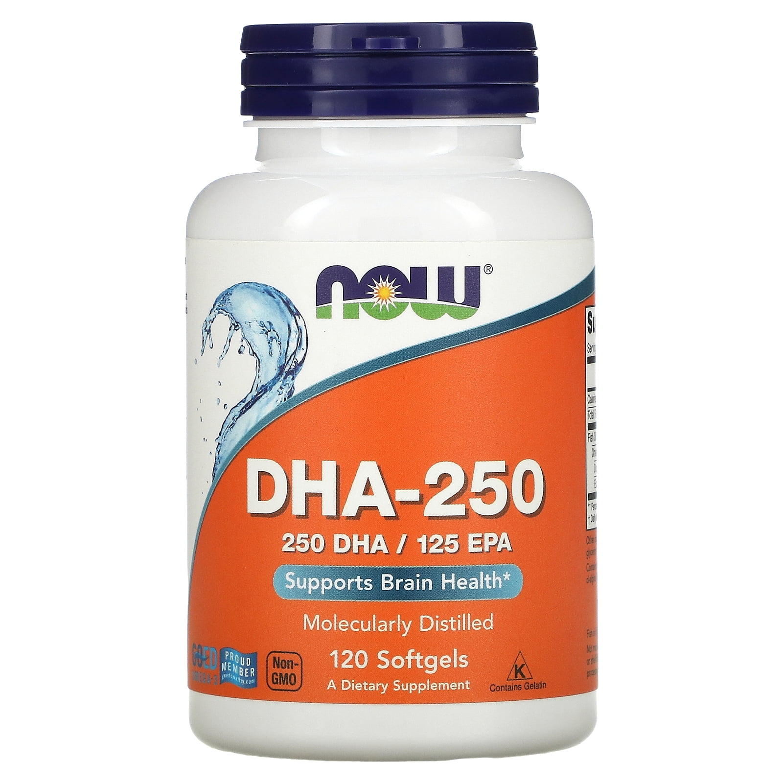 NOW Foods - DHA-250 500 mg. - 120 Softgels