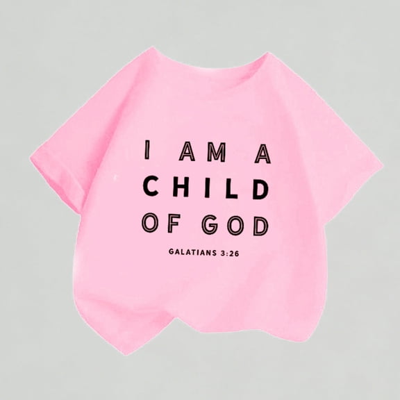 Xijirk Girls T Shirts Cute Personality Printed Round Neck Short Sleeve Casual Loose Fit T Shirt for Summer,10-12 Years