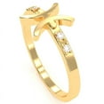 thumbnail image 5 of Pisces Zodiac Sign Diamond Ring In Solid 14k Yellow Gold, 5 of 6