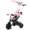Pink, variant on Costway Toddler Tricycle, 7 in 1 Push Trike with Adjustable Canopy Parent Push Handle Seat Gray