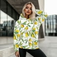thumbnail image 5 of SCRAWLGOD Lemon Hoddie for Women Oversized Pullover Sweatshirt for Women Graphic with Long Sleeves Ladies Hooded Sweaters Size S Soft Active Wear Hoodies for Women Sports, 5 of 7