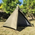 thumbnail image 2 of Pyramid Tent Solo Ultralight Tipi Outdoor Camping Portable Single Waterproof Hiking Backpacking A, 2 of 9