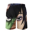 thumbnail image 3 of Gorillaz Men's Swim Trunks Board Shorts Drawstring Elastic Waist Quick Dry Swimsuits Beach Shorts with Pockets S, 3 of 8