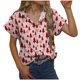 thumbnail image 1 of Camisas Navideñas Para Mujer Tops de Moda Blusa Corta Informal Con Estampado de Cuello Vuelto Odeerbi ODB207798, 1 of 8