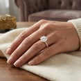 thumbnail image 4 of Rosec Jewels IGI Certified Lab Grown Diamond 4 Carat Engagement Ring - E-VS1 Quality - Big Diamond Ring for Women, 14K Yellow Gold, US 10.50, 4 of 8