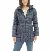 Bernardo Womens Hooded Packable Jacket, ICED COVE, S New with box/tags