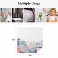 thumbnail image 5 of Coastal Coral Cloth Napkins, Ocean Starfish Beach Conch Navy Marine Life Washable and Reusable Dinner Napkins Set of 8, Table Napkin for Kitchen Party Birthday Wedding Hotel Housewarming 20"x20", 5 of 9