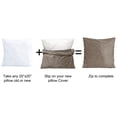 thumbnail image 3 of Home Soft Things Ribbed Flannel Throw Pillow Cover 4pcs - amphora - 20" x 20", 3 of 4