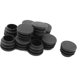 thumbnail image 4 of Uxcell 12 Piezas Tapones de Fin de Tubo Redondos de Plástico Negro de 25mm, 4 of 5