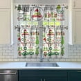 thumbnail image 3 of Kitchen Window Curtains with Rod Pocket Over Sink Small Window Treatment Cafe Short Curtains for Bathroom Tier Drapes,3 Piece Set,36 Inch, 3 of 6