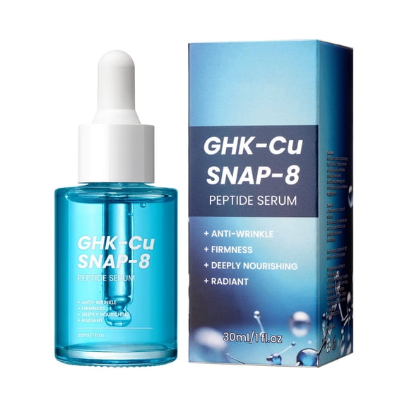 30ml Peptide Serum, Copper Peptide Serum Face, Copper Peptide Serum Face, Anti-Aging with Niacinamide Hyaluronic Acid, Care Serum for Fine Lines, Skin Firming Effect, Suitable for All Skin Types