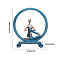 thumbnail image 2 of WUHUAKES Figurine de Yoga Fille Européenne Ornements en Résine pour Armoire à Vin Porche, 2 of 7