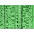 thumbnail image 1 of Ahgly Company Indoor Rectangle Oriental Emerald Green Industrial Area Rugs, 2' x 5', 1 of 4