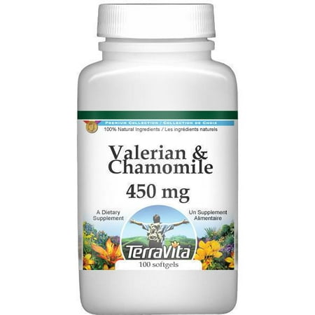 Combinaison valériane et camomille - 450 mg (100 capsules, ZIN: 513472)