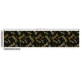 thumbnail image 3 of Ambesonne Spring Retro Fabric by the Yard Upholstery, Dragonfly Dots Blots, 3 Yards, Dark Yellow Black Grey, 3 of 5