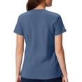 thumbnail image 3 of Women Scrubs Top Workwear Stretch V-Neck Professionals Medical Uniforms with Pocket 2025 L Polyester, 3 of 4