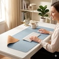 thumbnail image 3 of Extended Cork & Leather Desk Mat, Large Mouse Pad for Office & Home Use, 3 of 11