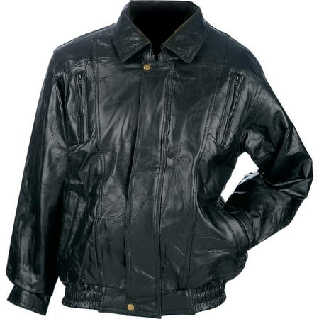 Maxam® Brand Italian Mosaic™ Design Genuine Top Grain Lambskin Leather Jacket - Extra Large -