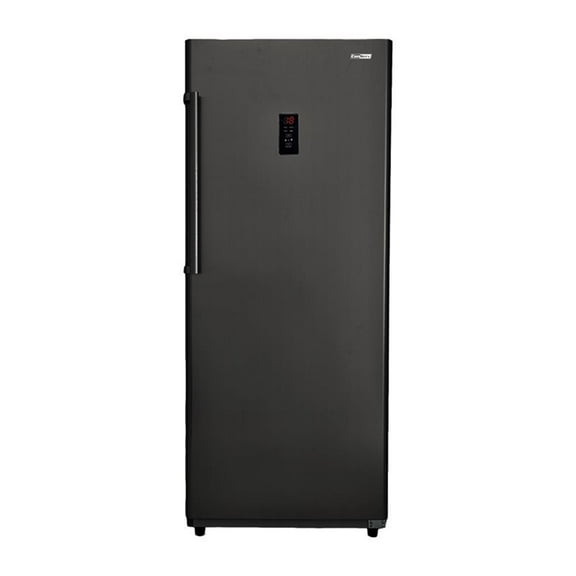 Pemberly Row 17 cu.ft. Convertible Upright Freezer/Refrigerator in Black