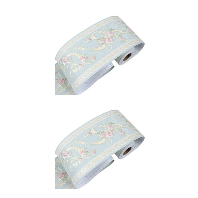 relayinert 3D Pattern Wall Removable Stickers Easy And Affordable Home Décor Solution Decorative Stickers light green floret 2Set