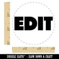 thumbnail image 2 of Edit Bold Text Teacher School Self-Inking Rubber Stamp Ink Stamper - Fuchsia Ink - Small 3/4 Inch, 2 of 7