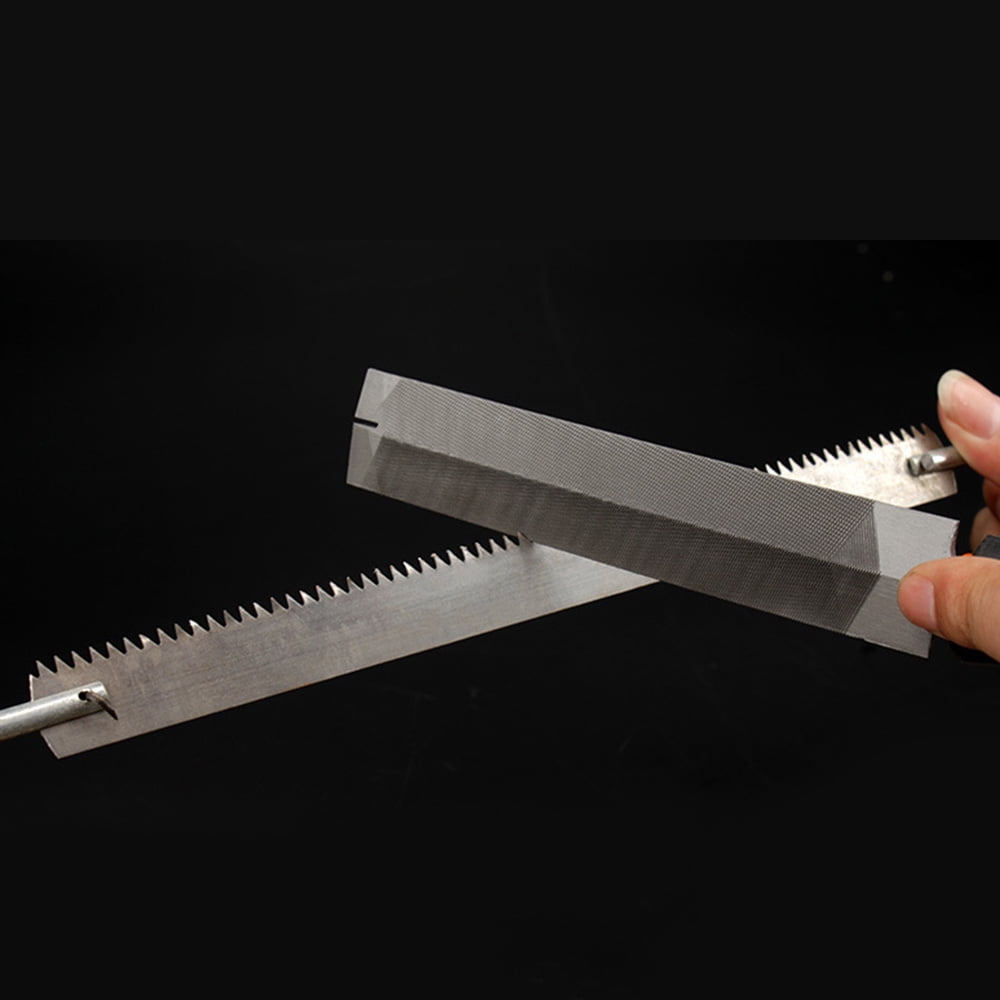 GREENSTORE Diamond Sickle Sawing Woodworking Fine Tooth Steel Boring Tool Double Sides Steel Slim Tenon 