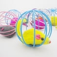 thumbnail image 7 of SPRING PARK Creative Funny Gift Pet Kitten Cat Playing Toys False Mouse in rat cage Ball, 7 of 7
