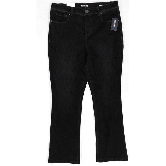 Style & Co. Womens Embroidered Indigo Jeans Size 6 SHORT