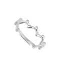 thumbnail image 4 of Thorn Crown Stackable Thin Curved Ring .925 Sterling Silver Band Jewelry Female Male Unisex Size 6, 4 of 4